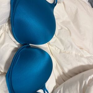Blue Smooth Molded Cup Bra VS